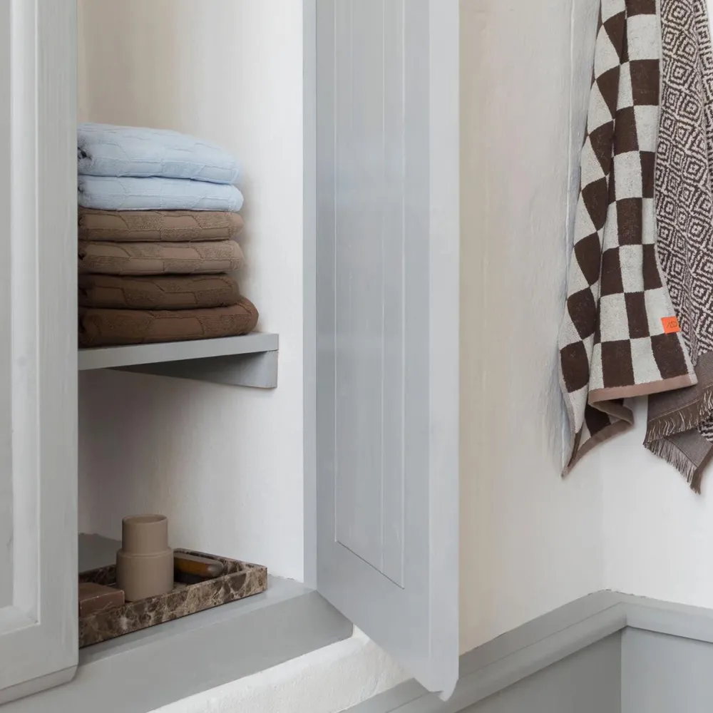 Mette Ditmer Badeværelse|Badtekstiler>Retro Guest Towels Chocolate