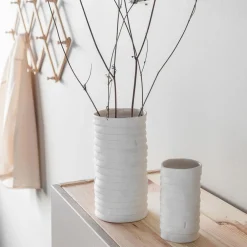 Mette Ditmer Vaser>Ribbon Vase Off-White Large