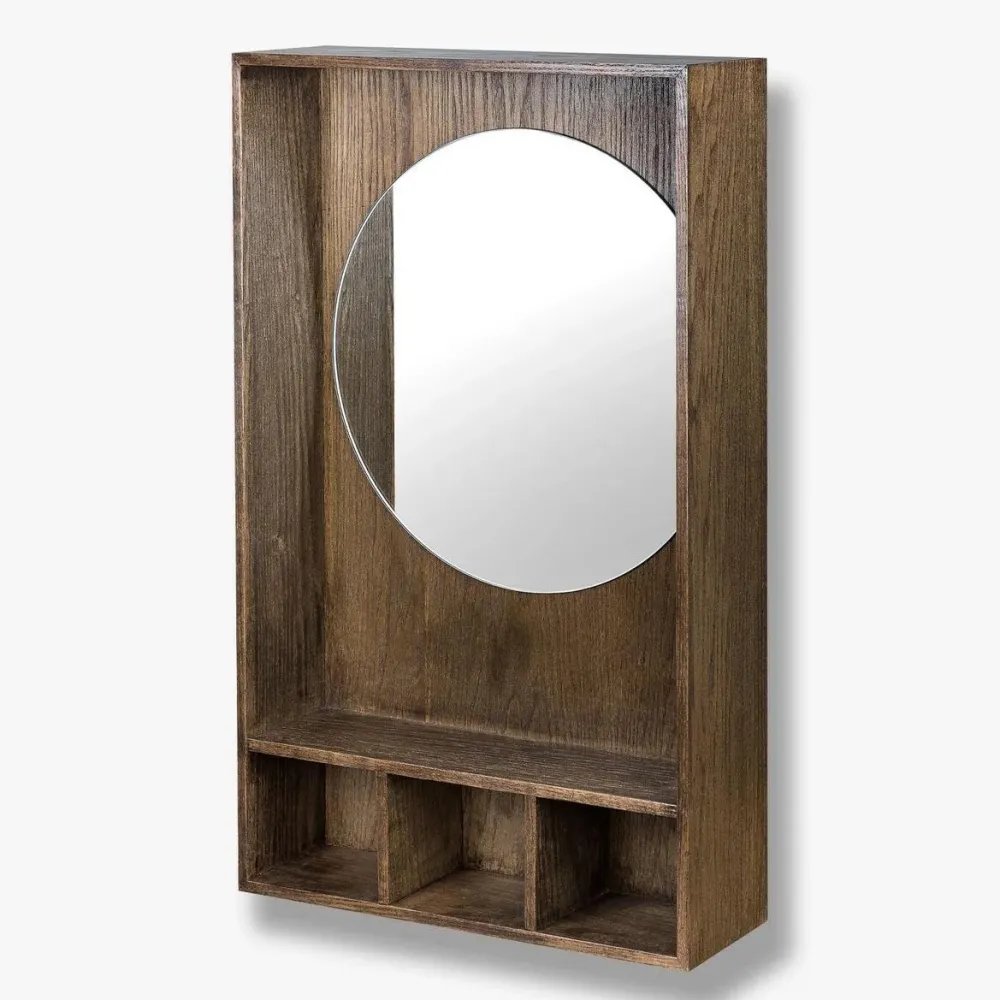 Mette Ditmer Reoler & Skabe|Andet Boligtilbehør>Show-Me Mirror Shelf Oak/Dark Oiled Small