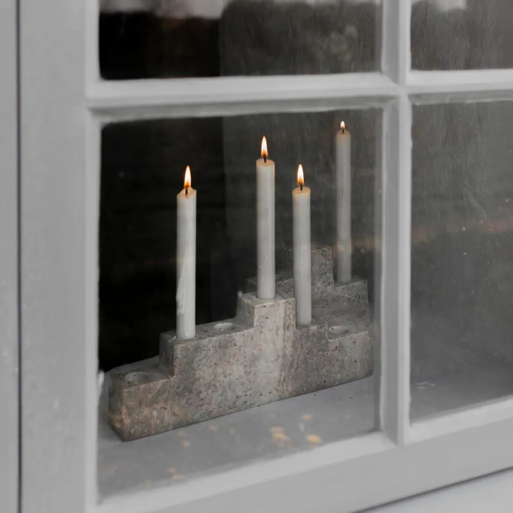 Mette Ditmer Andet Boligtilbehør|Lysestager>Step Six Candleholder Chalk
