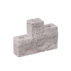 Mette Ditmer Lysestager>Step Trio Candleholder Chalk