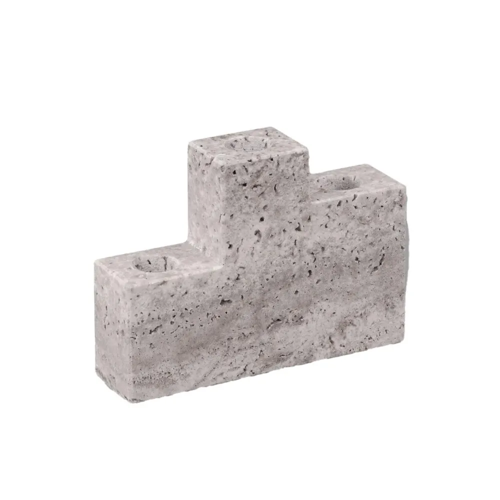 Mette Ditmer Lysestager>Step Trio Candleholder Chalk