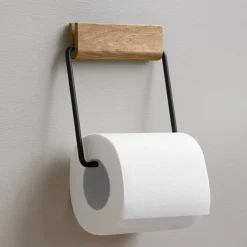 Moebe Badeværelse>Toilet Roll Holder Oak/Black