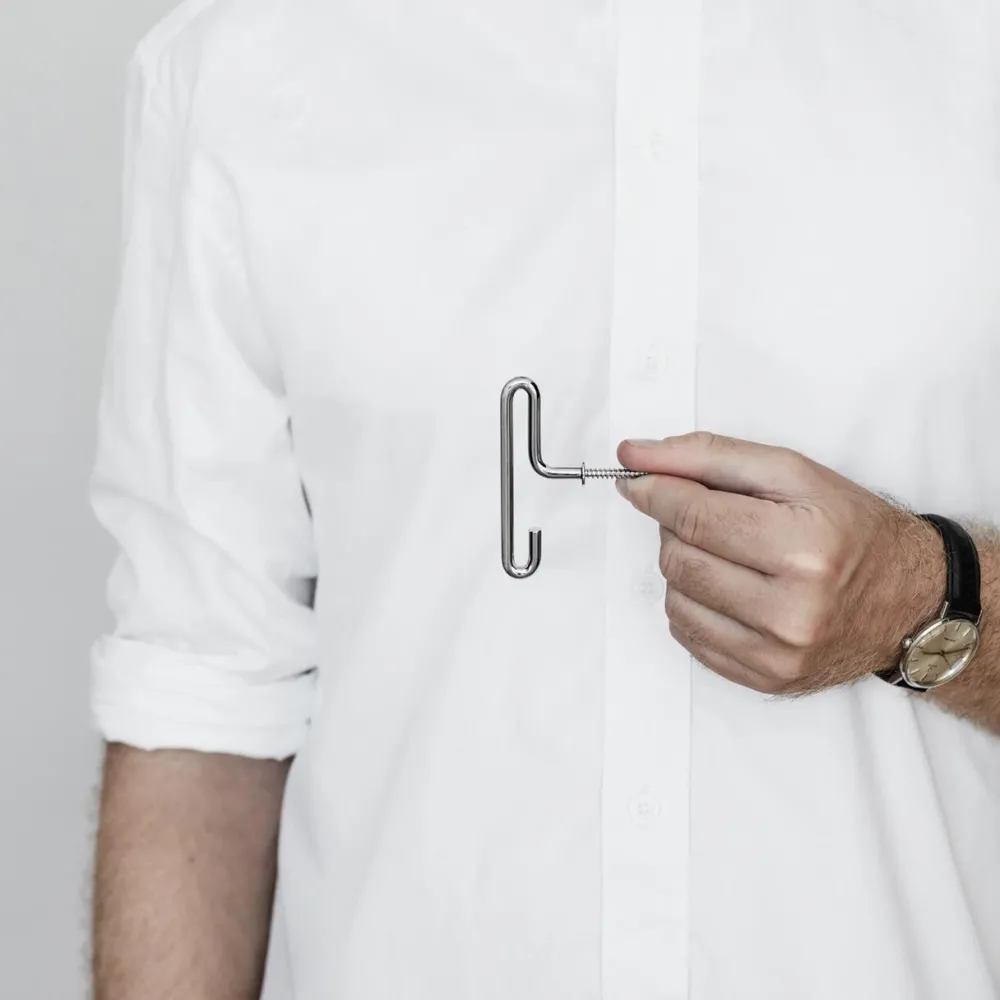 Moebe Knager & Greb>Wall Hook Stainless Steel Small (2-pcs.)