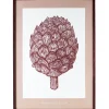 Monika Petersen Illustrationer & Plakater>Artichoke Poster Cherry Red