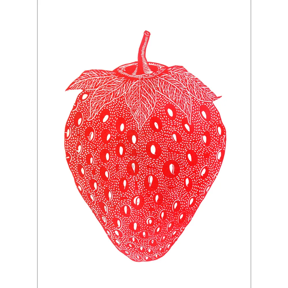 Monika Petersen Stue|Illustrationer & Plakater>Strawberry Red