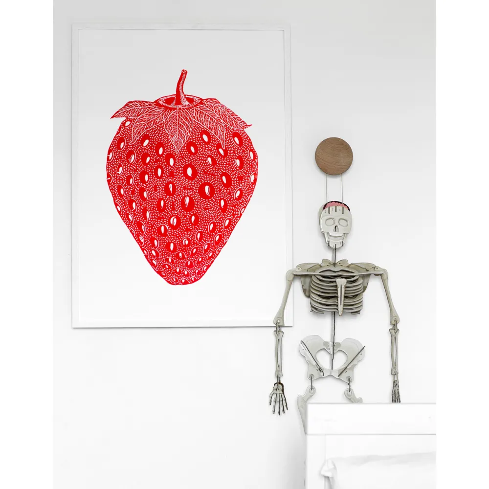 Monika Petersen Stue|Illustrationer & Plakater>Strawberry Red