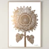 Monika Petersen Illustrationer & Plakater>Sunflower Gold/White
