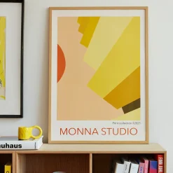 Andet Boligtilbehør|Illustrationer & Plakater>MONNA Studio Design Poster Yellow Scale 50x70 cm