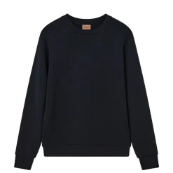 Mos Mosh Gallery Overdele>Abel Crew Neck Sweat Salute Navy