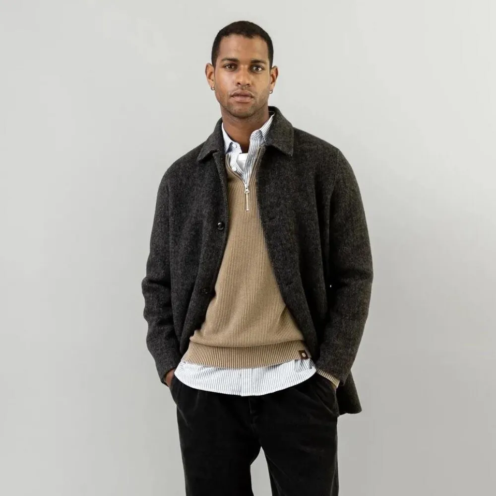 Mos Mosh Gallery Overtøj>Barkley Wool Coat Phantom