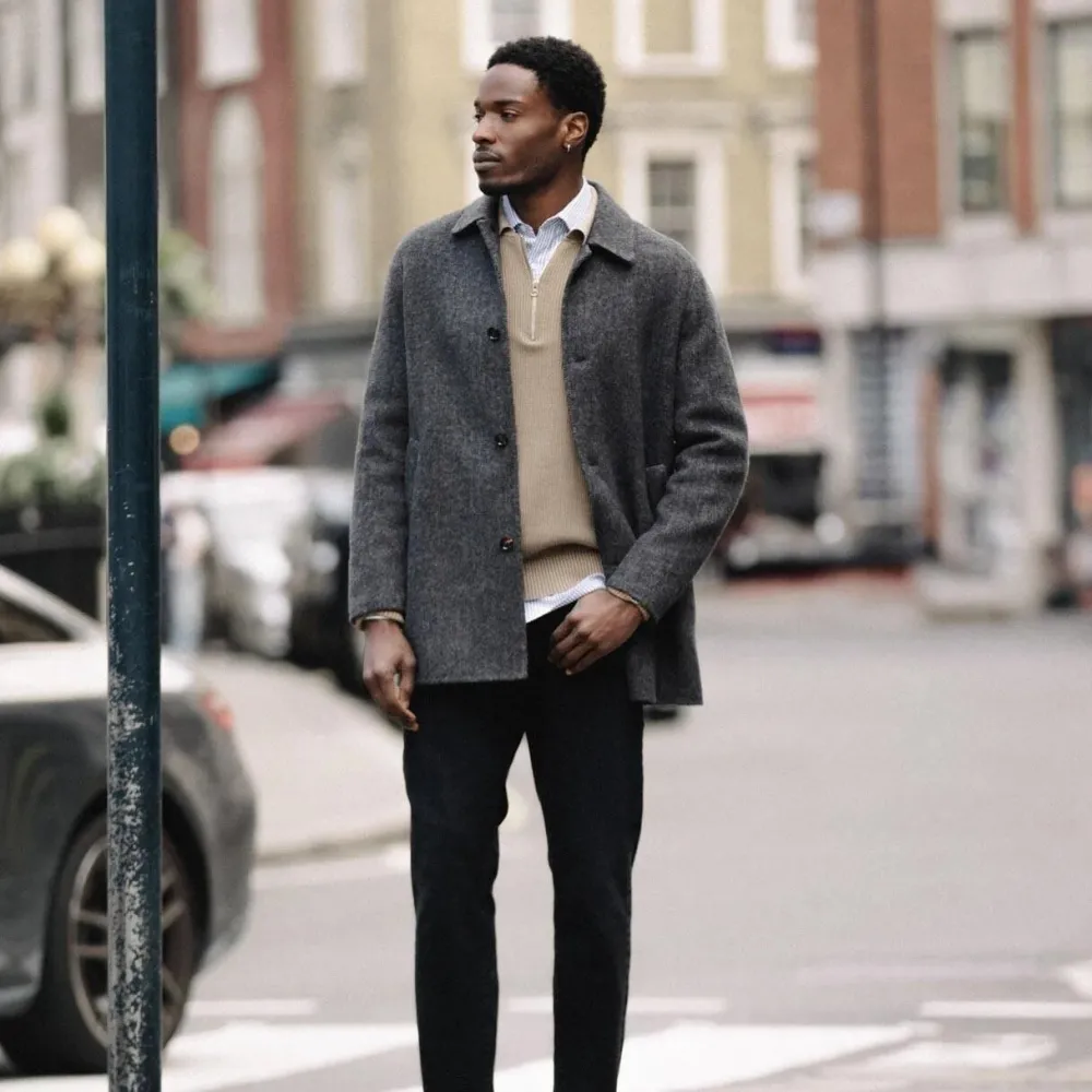 Mos Mosh Gallery Overtøj>Barkley Wool Coat Phantom