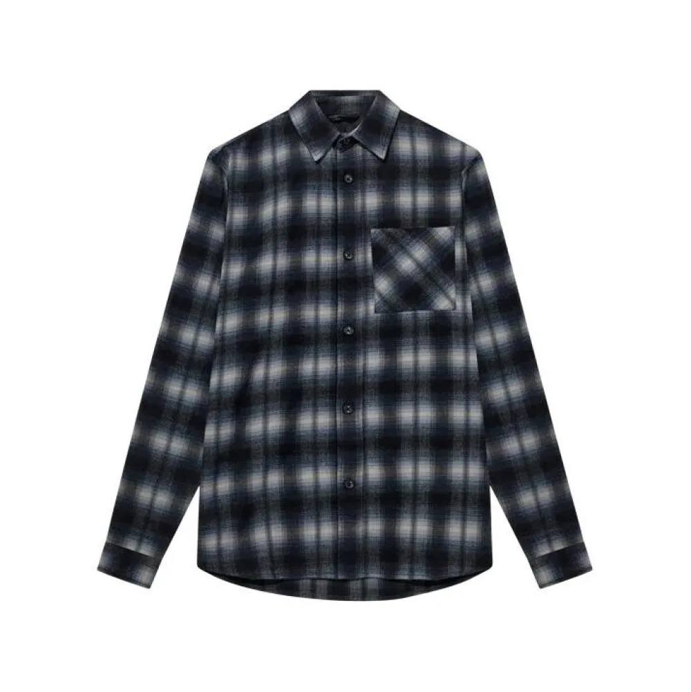 Mos Mosh Gallery Overdele>David Shadow Overshirt Salute Navy