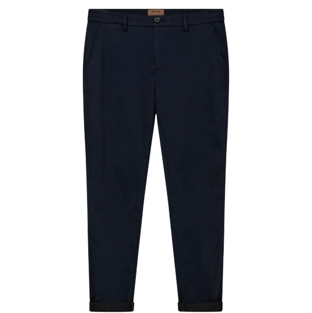 Mos Mosh Gallery Underdele>Hunt Soft String Pant Navy