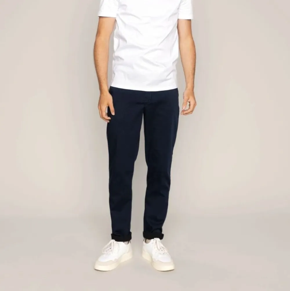 Mos Mosh Gallery Underdele>Hunt Soft String Pant Navy