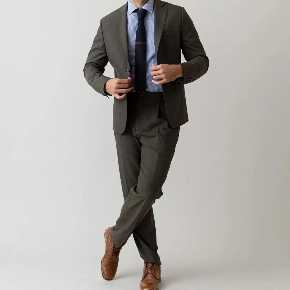Overdele>Mos Mosh Gallery James Dynamic Luxe Blazer Dark Green