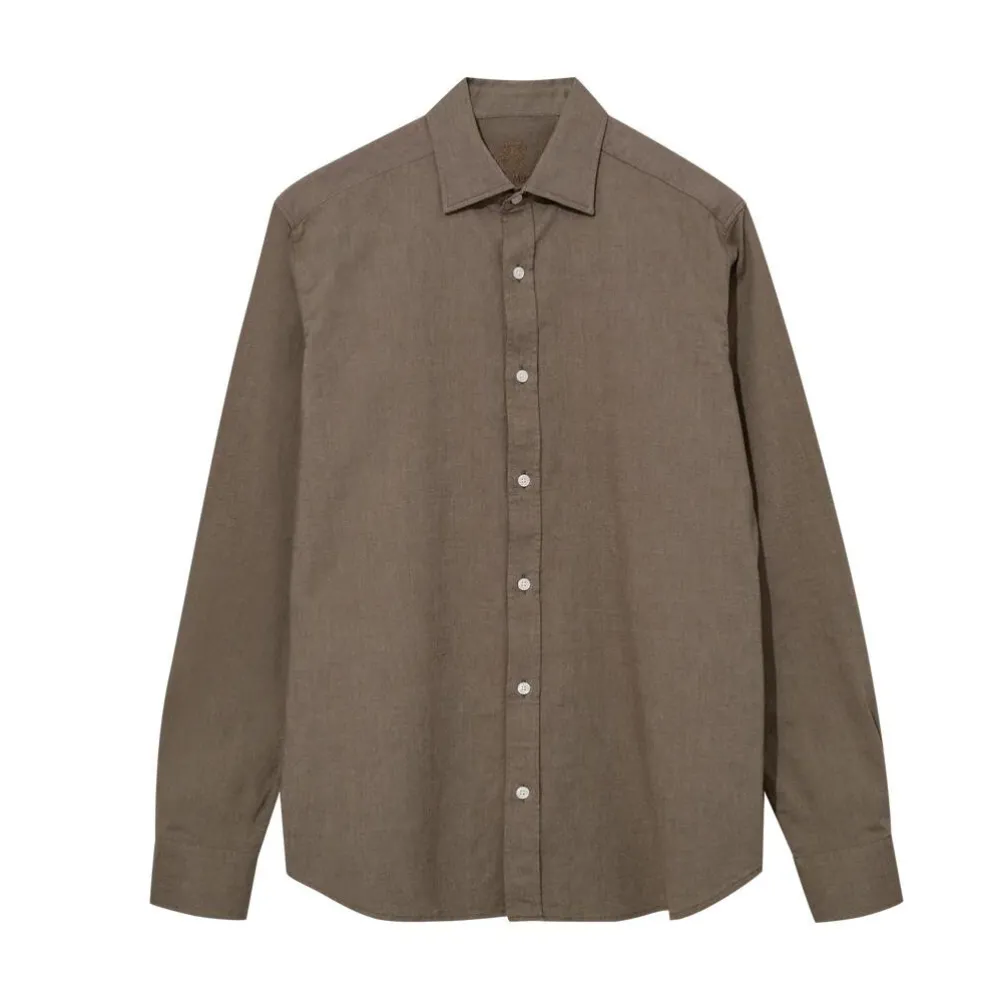 Mos Mosh Gallery Overdele>Marco Oxford Shirt Chocolate Brown