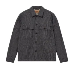 Mos Mosh Gallery Overdele>Matteo Stripe Overshirt Blue