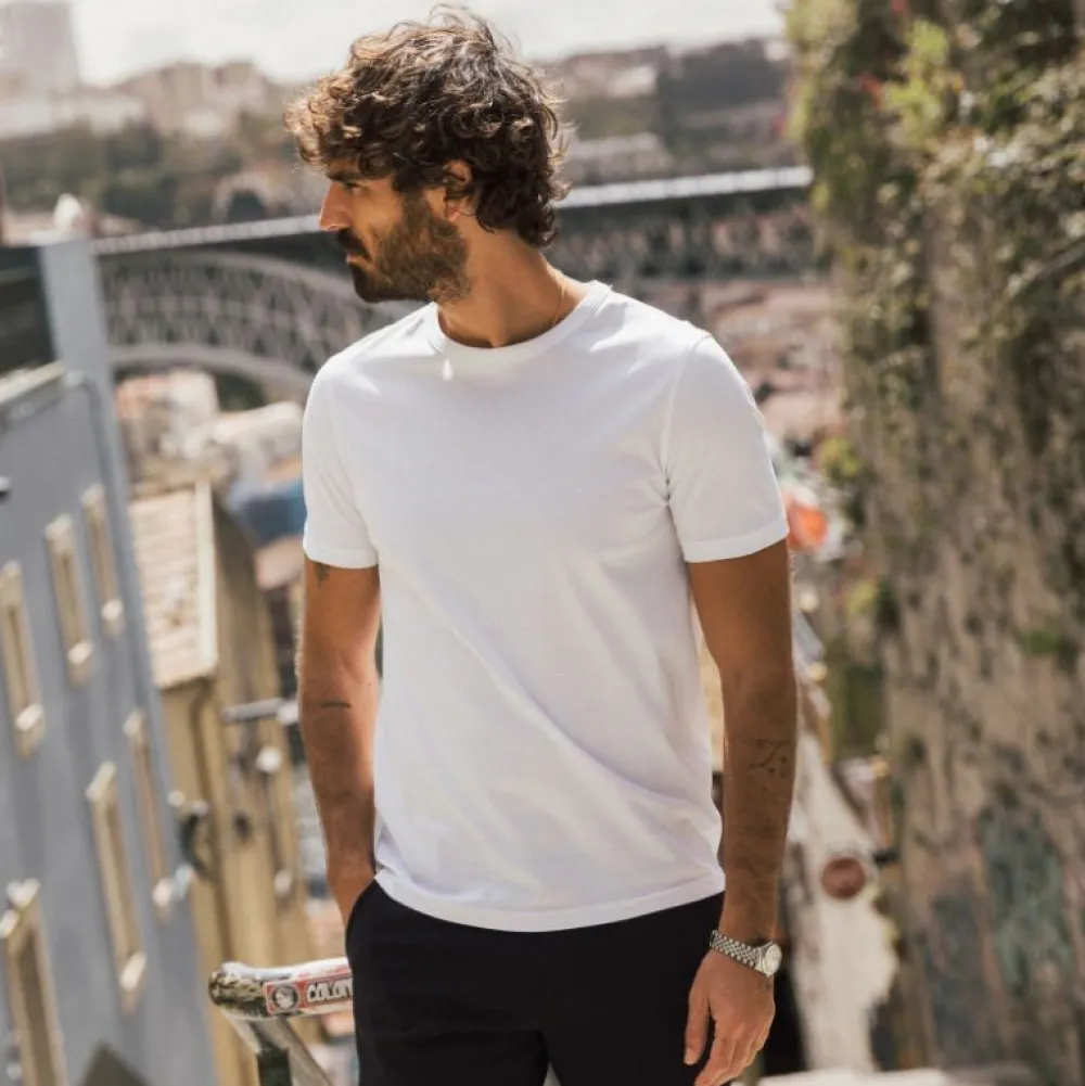 Mos Mosh Gallery Overdele>Perry O-SS Tee White