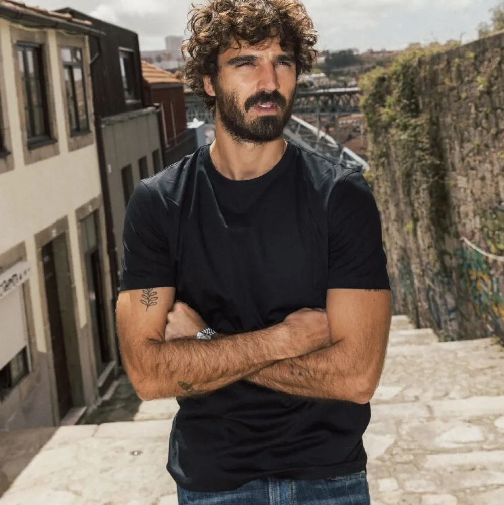 Mos Mosh Gallery Overdele>Perry O-SS Tee Black
