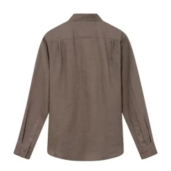 Mos Mosh Gallery Overdele>Theo Linen Shirt Chocolate Chip