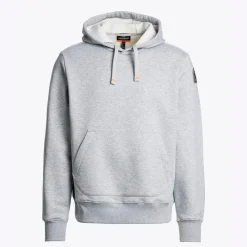 Parajumpers Overdele>Everest Hooded Sweatshirt Grey Melange