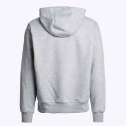 Parajumpers Overdele>Everest Hooded Sweatshirt Grey Melange