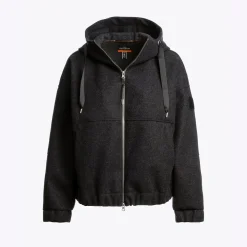 Dame Parajumpers Overdele>Ilean Flannel Sweatshirt Black Melange