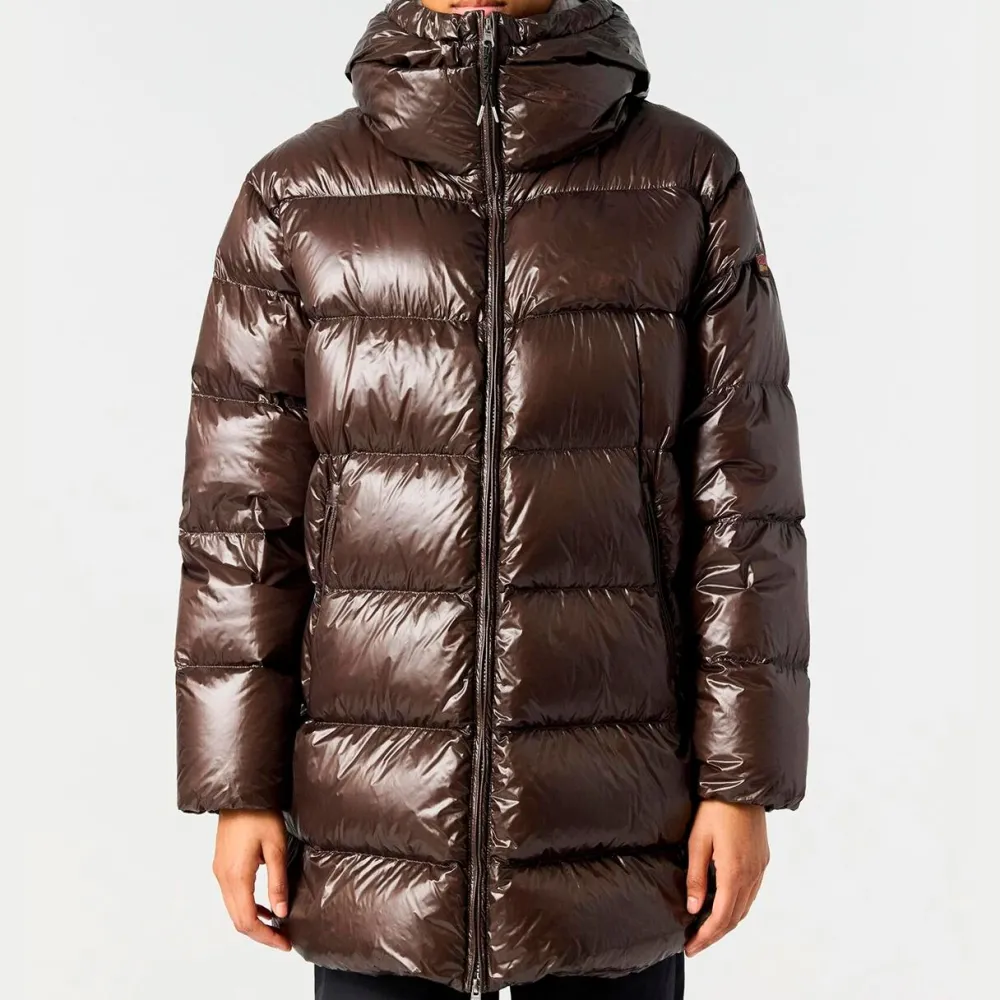 Dame Parajumpers Overtøj>Ivonne Hooded Down Jacket Earth Brown