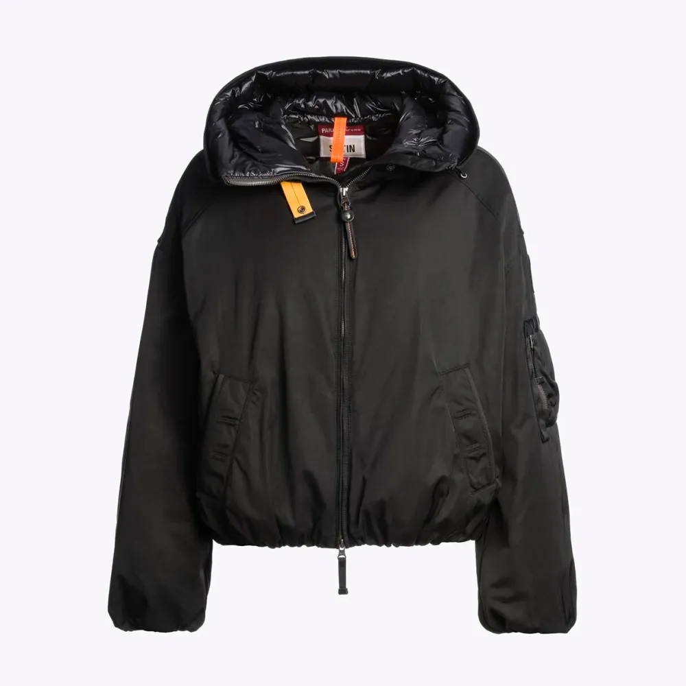 Dame Parajumpers Overtøj>Naadz Hooded Bomber Black