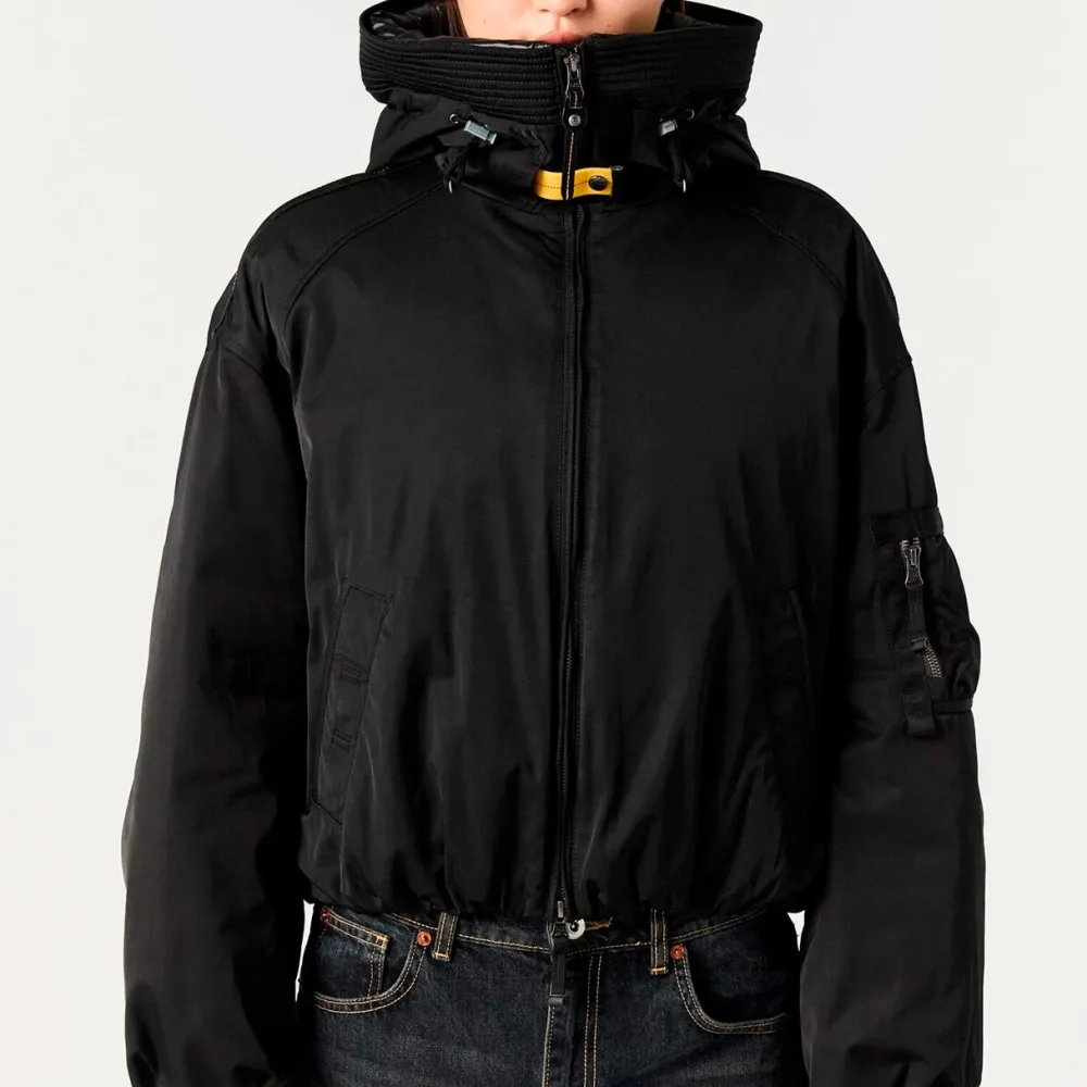 Dame Parajumpers Overtøj>Naadz Hooded Bomber Black