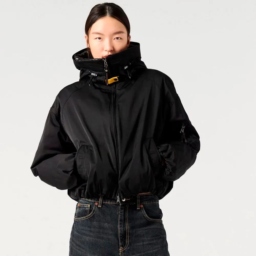 Dame Parajumpers Overtøj>Naadz Hooded Bomber Black