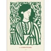 Poster & Frame Illustrationer & Plakater>Night Papercut Green 50x70 cm