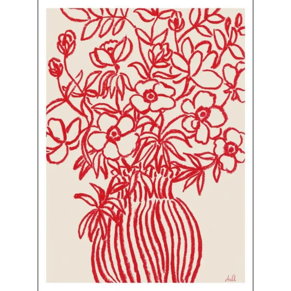Poster & Frame Illustrationer & Plakater>Poppy Studies I A4