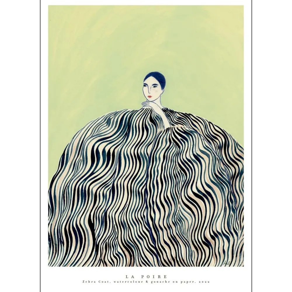 Poster & Frame Andet Boligtilbehør|Illustrationer & Plakater>Zebra Coat A3
