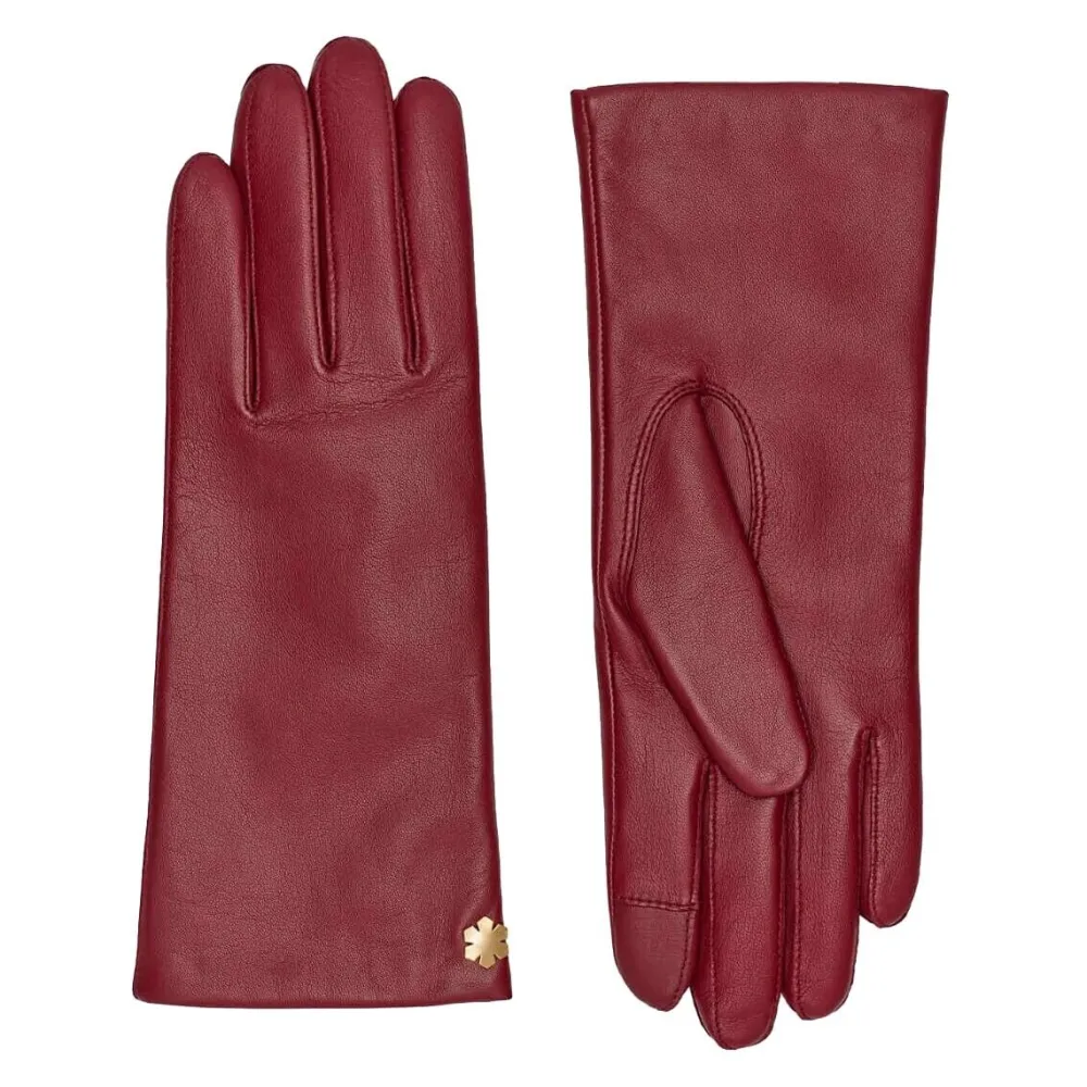 Dame RHANDERS Accessories|Accessories>Anna Leather Gloves Dark Red
