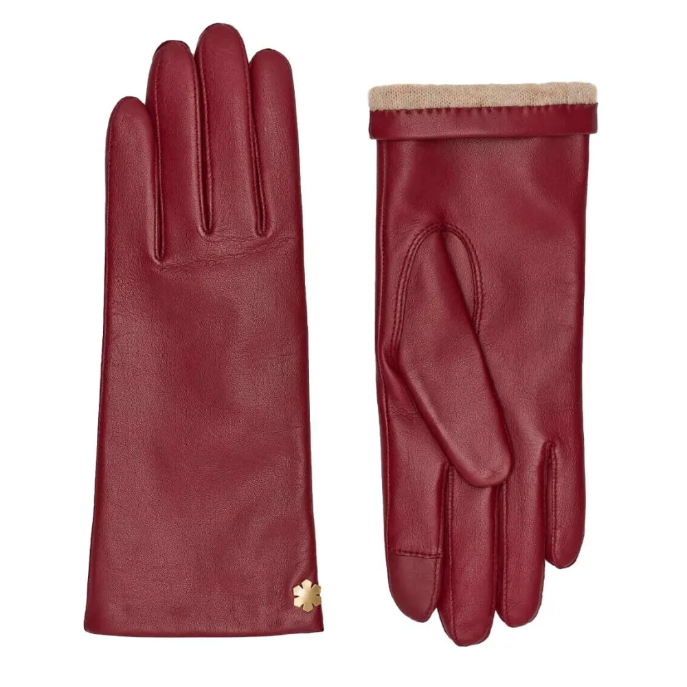 Dame RHANDERS Accessories|Accessories>Anna Leather Gloves Dark Red
