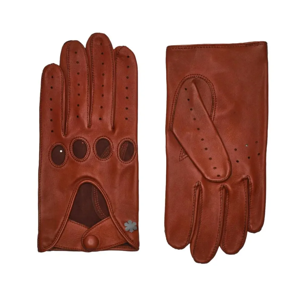 RHANDERS Accessories|Accessories>Frederik Leather Gloves Cognac