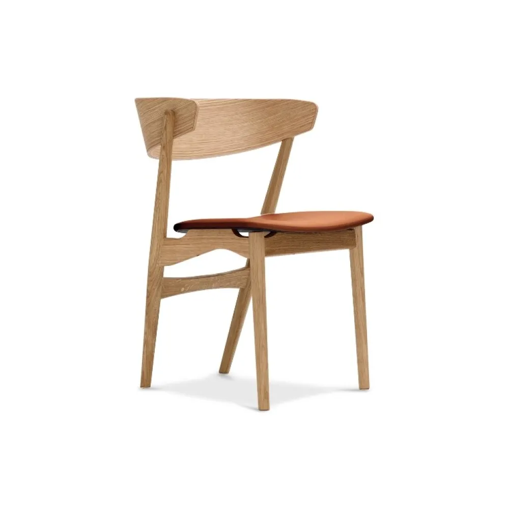 Sibast Furniture Stue|Stole>No 7 Dining Chair Olieret Eg Cognac Dunes Læder