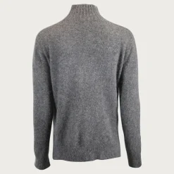 Dame Six Ámes Overdele>Jade Sweater Dark Grey Melange