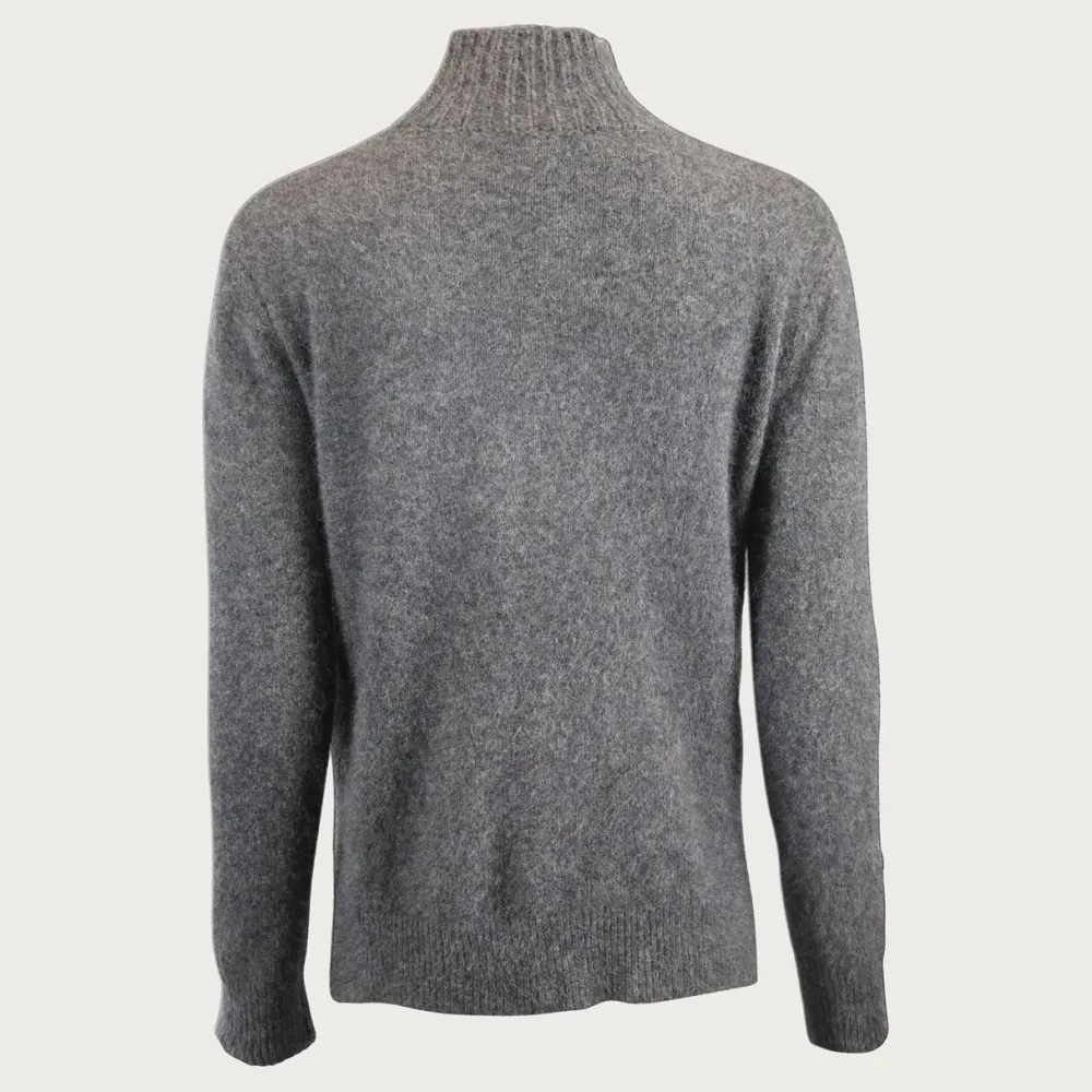 Dame Six Ámes Overdele>Jade Sweater Dark Grey Melange
