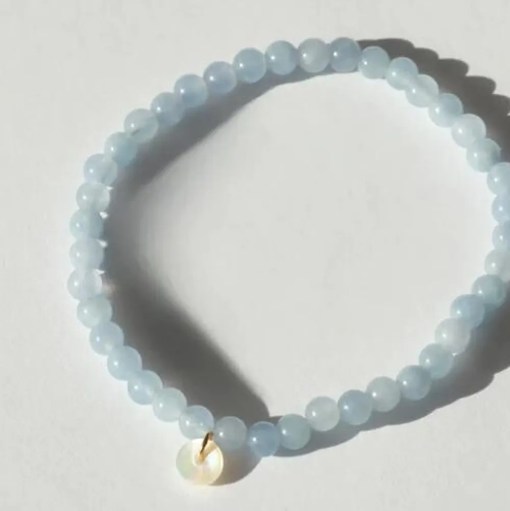 Dame Soï Accessories|Smykker>Krystal Armbånd Aquamarin