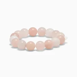 Dame Soï Accessories|Smykker>Krystal Armbånd Chunky Rosa Jade