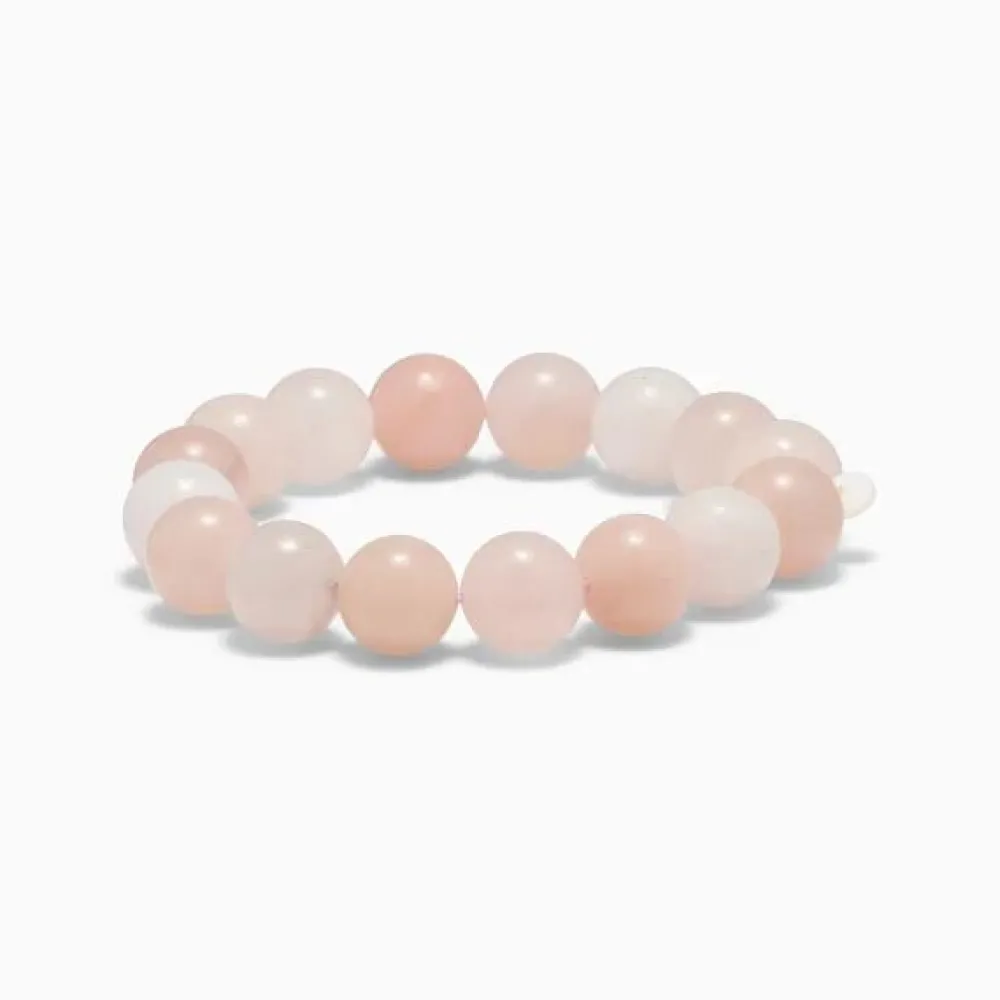Dame Soï Accessories|Smykker>Krystal Armbånd Chunky Rosa Jade