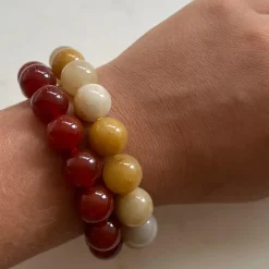 Dame Soï Accessories|Smykker>Krystal Armbånd Chunky Orange Aventurin