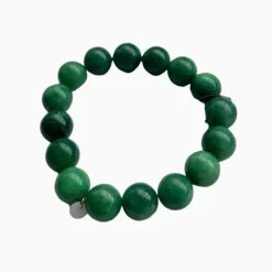 Dame Soï Accessories|Smykker>Krystal Armbånd Chunky Grøn Jade