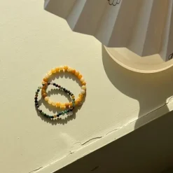 Dame Soï Accessories|Smykker>Krystal Armbånd Orange Aventurin Large