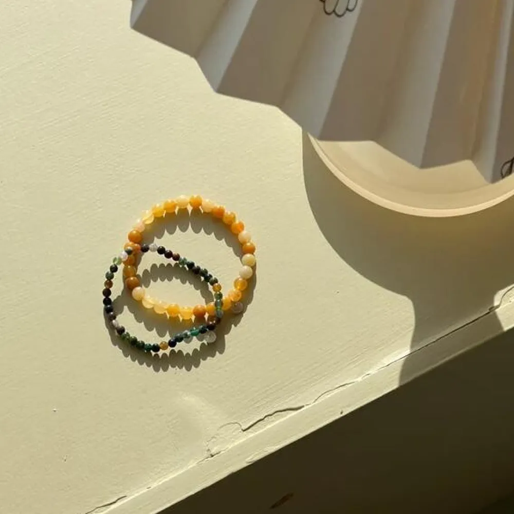 Dame Soï Accessories|Smykker>Krystal Armbånd Orange Aventurin Large
