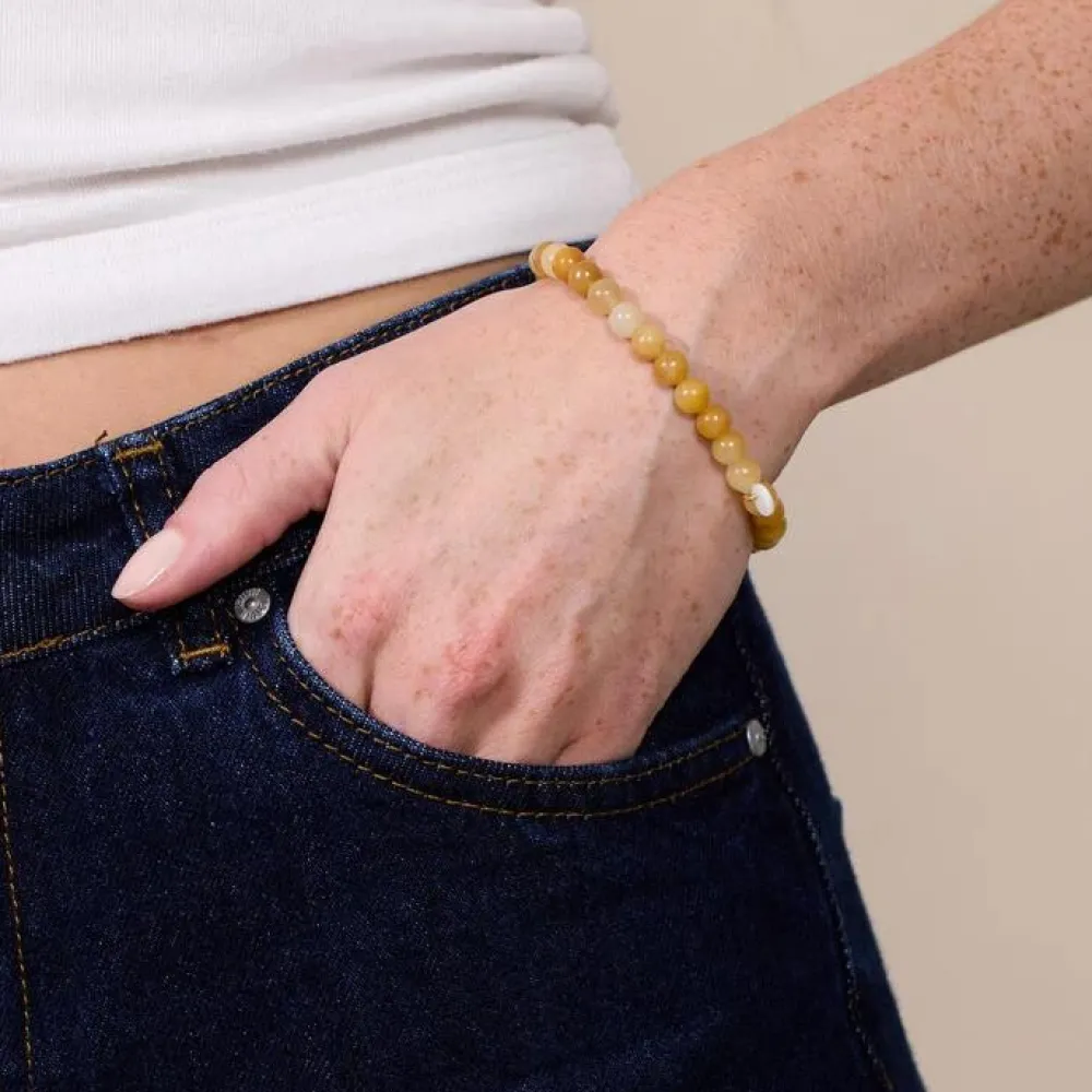 Dame Soï Accessories|Smykker>Krystal Armbånd Orange Aventurin Large