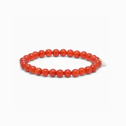 Dame Soï Accessories|Smykker>Krystal Armbånd Rød Jade Large